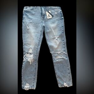 Ampersand Ave Distressed Jeans